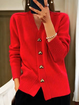 Pull Femme Élégant en Laine Long Manches 2