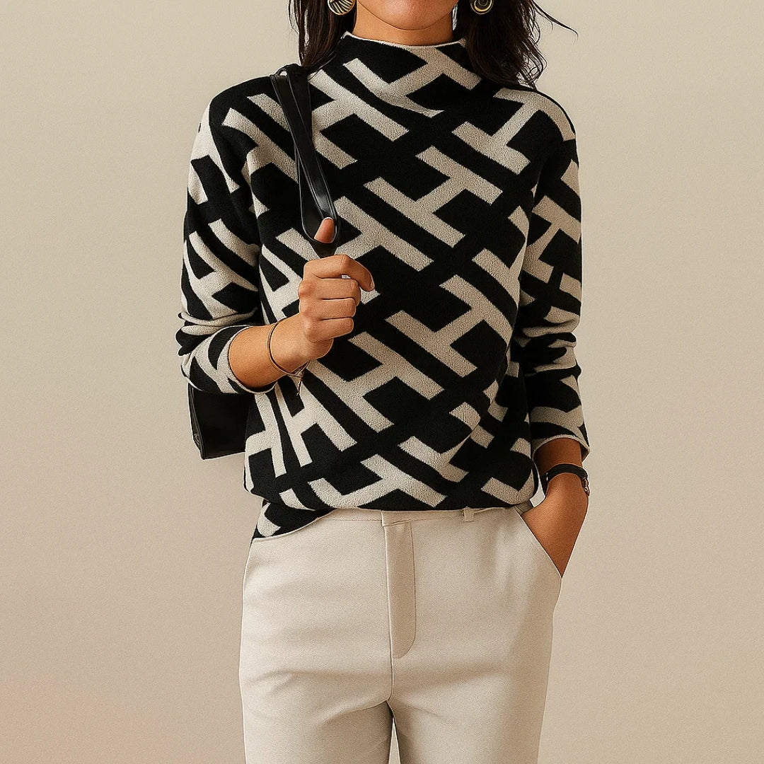 Pull Femme Élégant en Tricot Moderne 0
