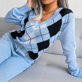 Pull Femme Élégant en V Texturé 3
