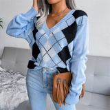 Pull Femme Élégant en V Texturé 4