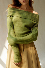 Pull Femme Épaules Dénudées Élégant 2