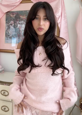 Pull Femme Épaules Dénudées Rose Tendre 5