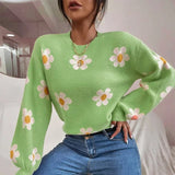 Pull Femme Floral Hiver Chic 0