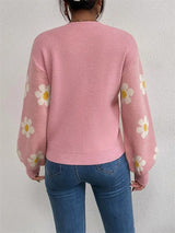 Pull Femme Floral Hiver Chic 3