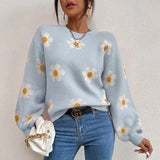 Pull Femme Floral Hiver Chic 5