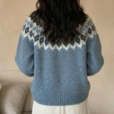 Jacquard Damenpullover, warm, Wärme und Komfort