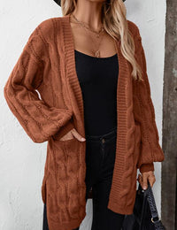 Damenpullover Lang Boho Polyester Herbstkollektion