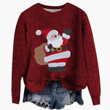 Pull Femme Manches Longues Col Rond 2
