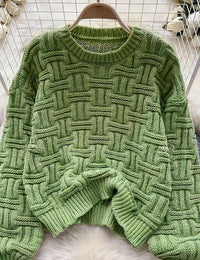 Pull Femme Minimaliste Col Rond Doux Coupe Régulière