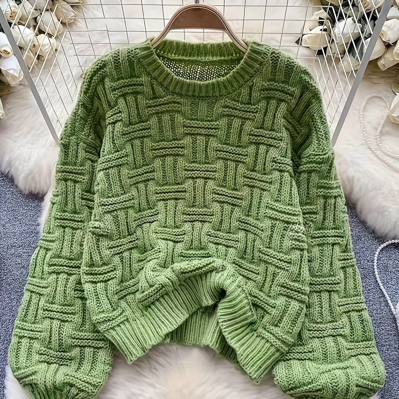 Pull Femme Minimaliste Col Rond Doux 0