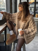 Pull Femme Oversize Chic Décontracté 0