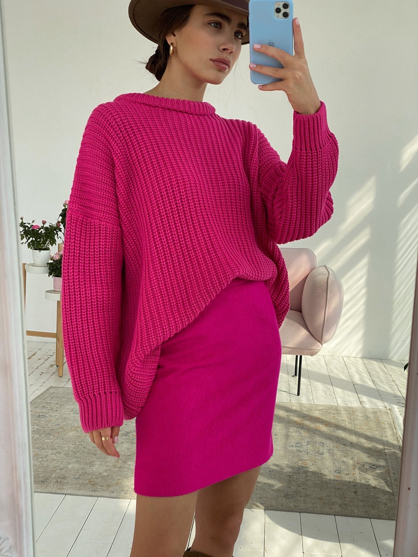 Pull Femme Oversize Confortable Côtelé 3