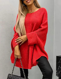 Damenpullover Oversize Bequem Grobstrick