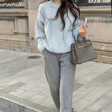 Pull Femme Oversize Torsadé Confortable 1