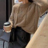 Pull Femme Oversize Torsadé Confortable 3