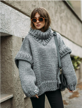 Pull Femme Oversize Tricoté Chic 1