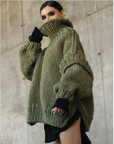 Pull Femme Oversize Tricoté Chic 4