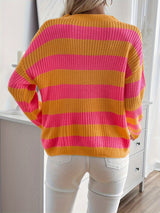 Pull Femme Rayé Col Roulé Confortable 6