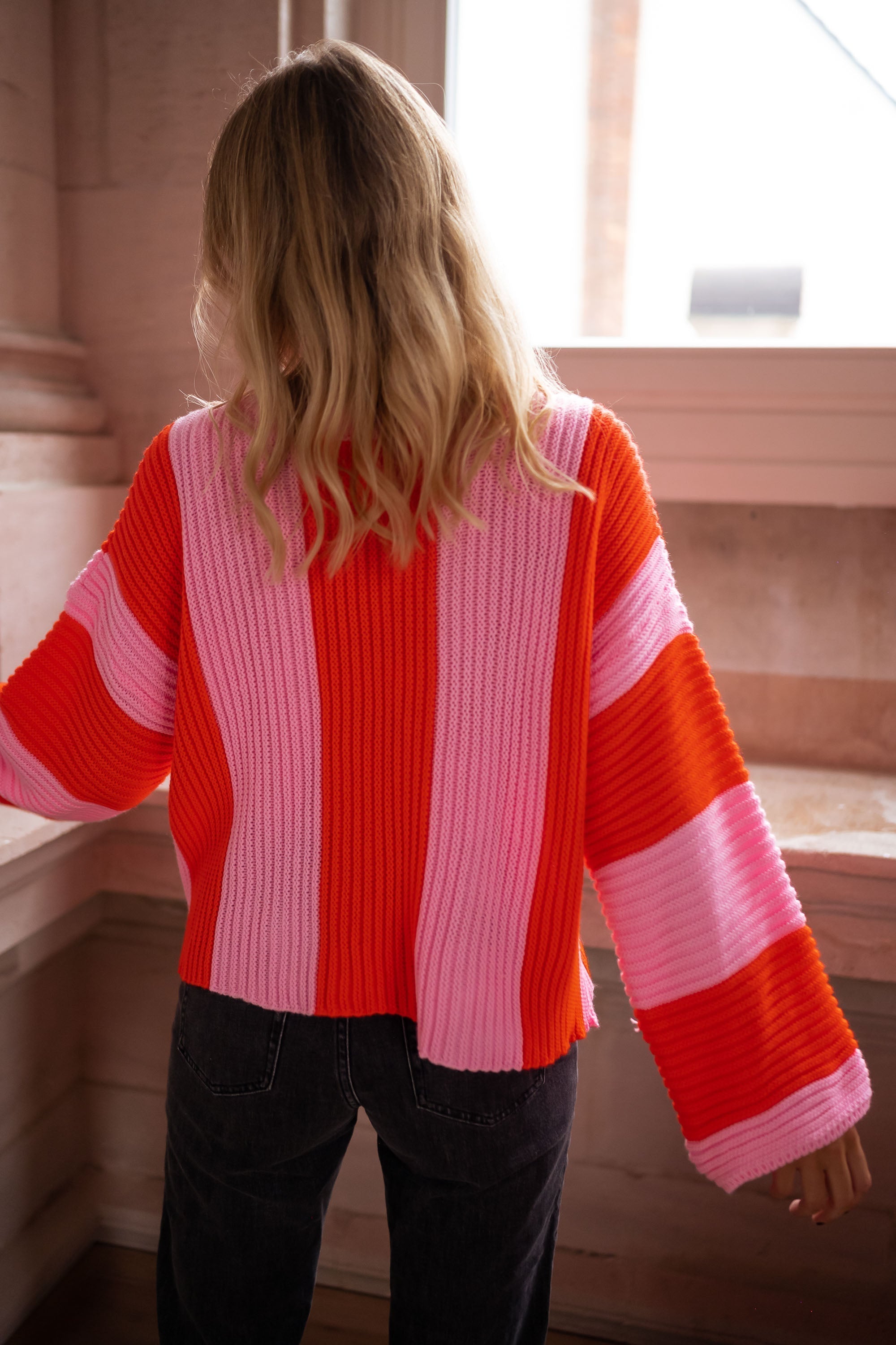 Pull Femme Rayé Coloré Élégant 2