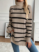 Pull Femme Rayé Élégant Confortable 2