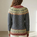 Damenpullover Retro Gemütlich Skandinavisch Bunt