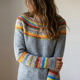 Damenpullover Retro Strick Moderner Komfort Vintage Mode