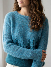 Damenpullover Retro Bunt Warm Wolle