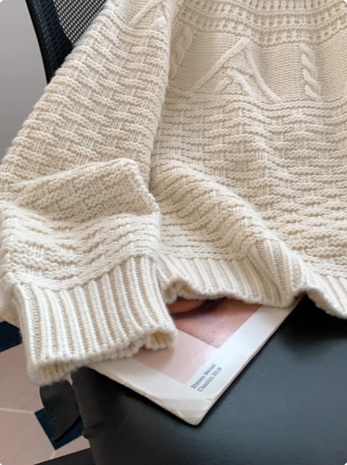 Pull Femme Torsadé Chic Décontracté 4