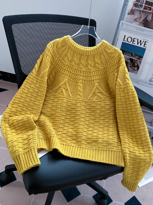 Pull Femme Torsadé Chic Décontracté 5