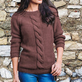 Pull Femme Tressé à Manches Longues 3