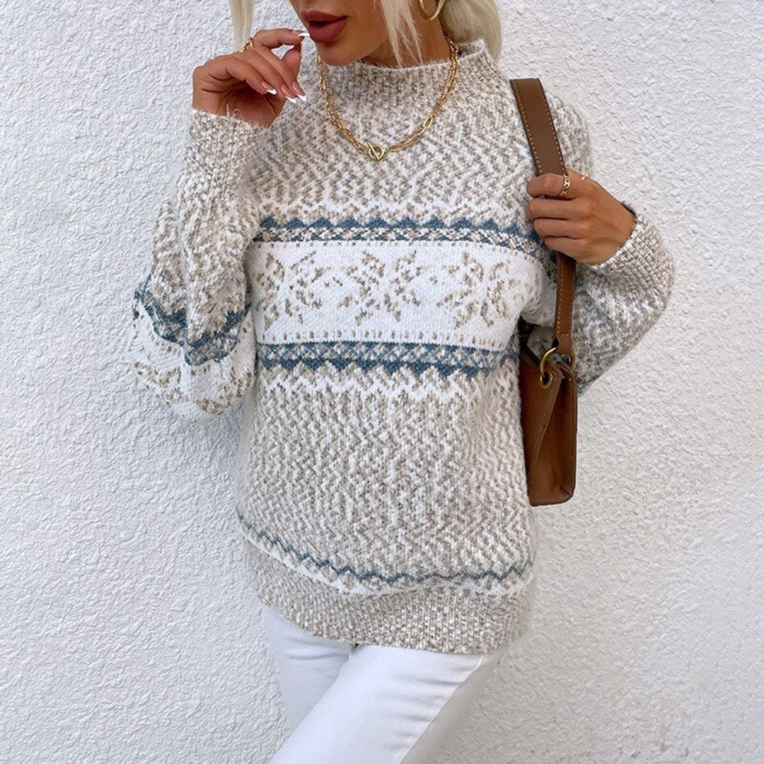 Pull Femme Vintage Élégant en Mélange Doux 3