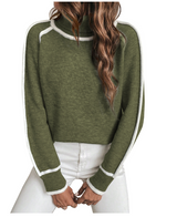 Pull Hiver Chic Col Roulé Femme 1