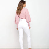 Pull Hiver Élégant à Manches Bouffantes 4