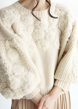 Ashley | Pull Tricot Femme Chic Beige Confortable