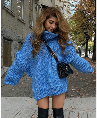 Pull Tricoté Oversize Femme 2