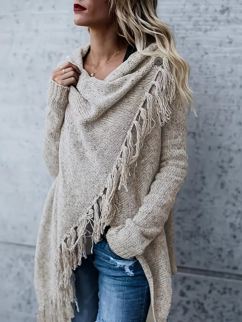 Pull Tunique Élégant Femme Col Roulé 1