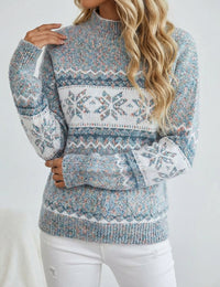 Vintage Damenpullover für Weihnachten Fleece Trendmode