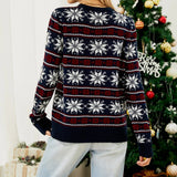 Pull de Noël Femme À Manches Longues Fair Isle 5