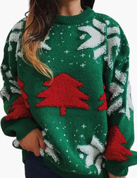 Pull de Noël Femme Festif Mode Hiver Style Décontracté