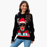 Pull de Noël Femme à Motif Renne 1