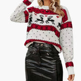 Pull de Noël Femme à Motifs de Rennes 1