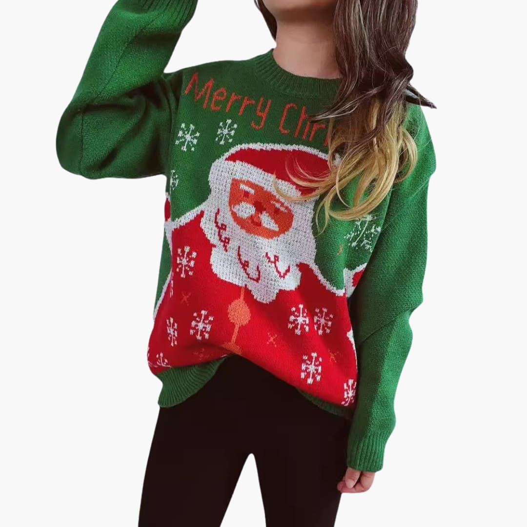 Pull de Noël Femme avec Motif Festif 1