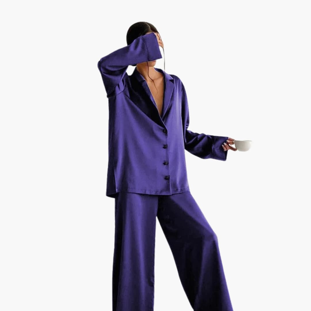 Pyjama Femme Confortable Ensemble Élégant 5