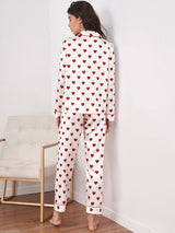Pyjama Femme Confortable Imprimé Cœur 3