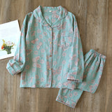 Pyjama Femme Floral Élégant Deux Pièces 7