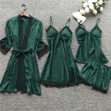 Pyjama Satin Femme Élégant Deux Pièces 1