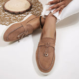 bags : Isabelle | Chaussures Femme Mocassins Cuir Élégants in Marron van Seroa