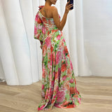 dresses : Ravenna | Robe longue à fleurs pour femmes in van Seroa