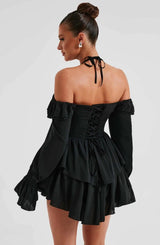 Robe Femme Mini Élégante avec Ruches 3