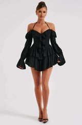 Robe Femme Mini Élégante avec Ruches 7